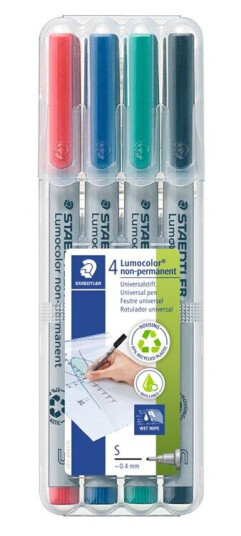 Staedtler Universal pen Lumocolor non-p S 4pc Staedtler Universal pen Lumocolor non-p S 4pc