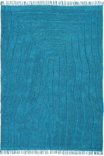 Ryetepper Farley Natural Cotton Shaggy turkis Størrelse: 160 x 230 cm
