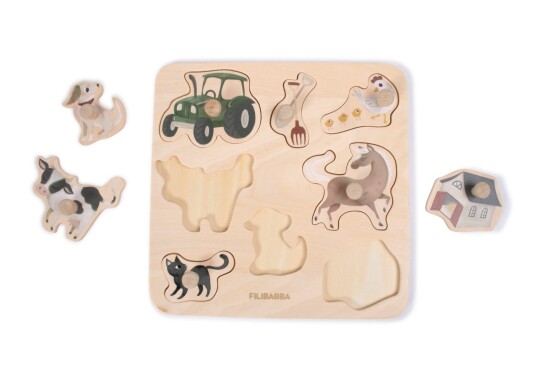 FILIBABBA Wooden puzzle Magic Farm FI-02778