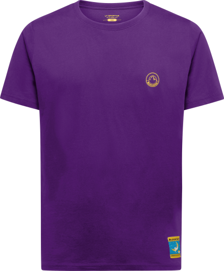 La Sportiva Men"s Climbing On The Moon T Shirt Viola/Giallo M