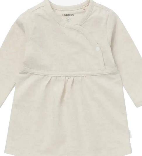 Noppies G Dress Ls Nevada P611 OATMEAL MELANGE 68