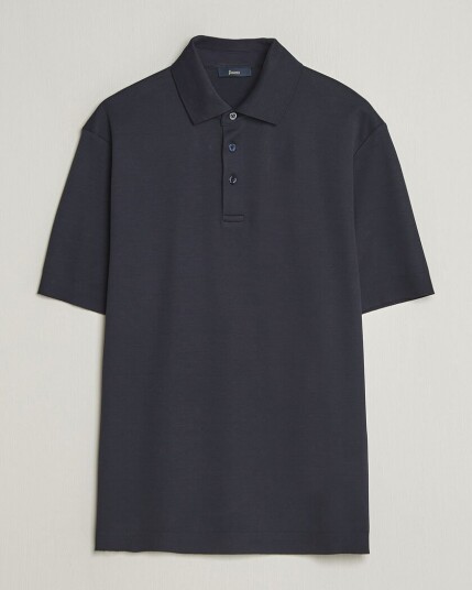 Herno Micro Piquet Polo Navy Herno Micro Piquet Polo Navy