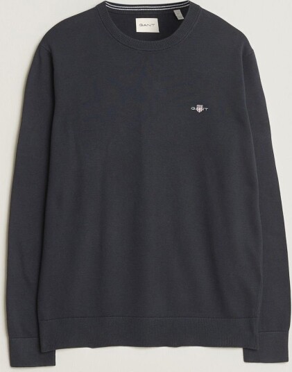 Gant Classic Cotton Crew Neck Black