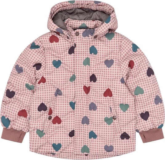 mikk-line Puffer Jacket Long Aop - HEART AOP - 104