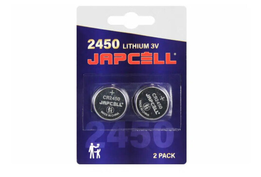 Japcell CR2450 Litium Batteri 2pk - 3V Universale Batterier Japcell CR2450 Litium Batteri 2pk - 3V Universale Batterier