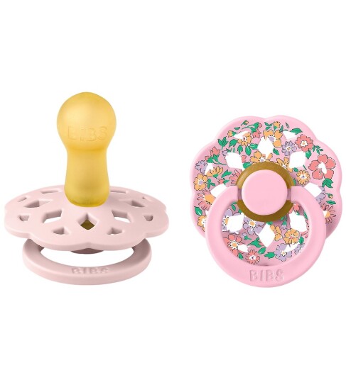 BIBS x Liberty Böhmen Smokker Str. 2 Rund 2 pack Oscar BIBS 6 18 md Smokk Rosa 62 86