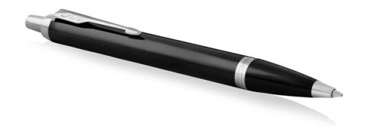 Parker IM Ballpoint Pen  Svart Lacquer with Chrome Trim  Medium Point Blå Ink  Gift Box