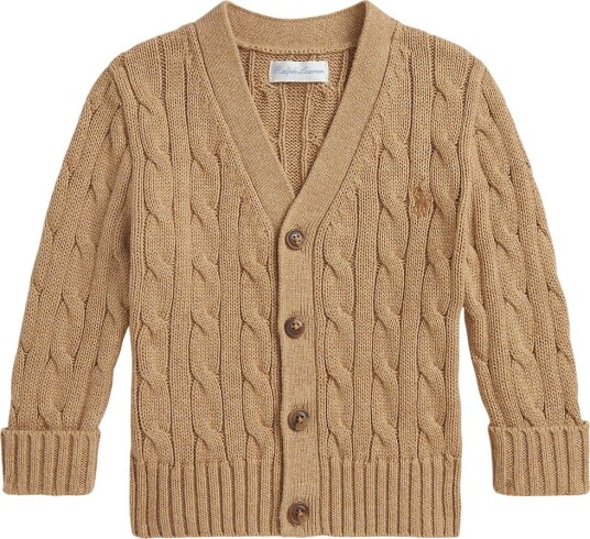 Polo Ralph Lauren Cardigan Strikk Camel Polo Ralph Lauren 1 år (80) Cardigan Beige Brun