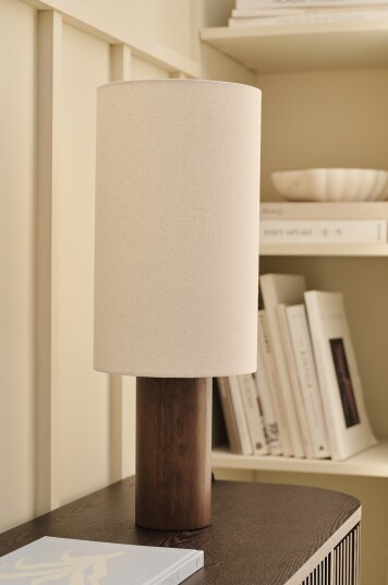 Ellos Home   Bordlampe Davin   Brun