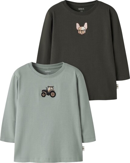 Name It Nmmlance 2P Ls Nreg Top Box Green 98
