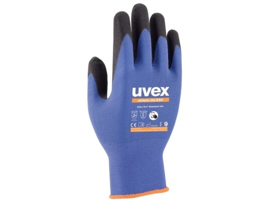 Uvex 60035 Fabrikkhansker Antrasitt Blå Voksen Unisex Beskyttelse Mot Elektrostatisk Utladning (Esd) 1 Stykker