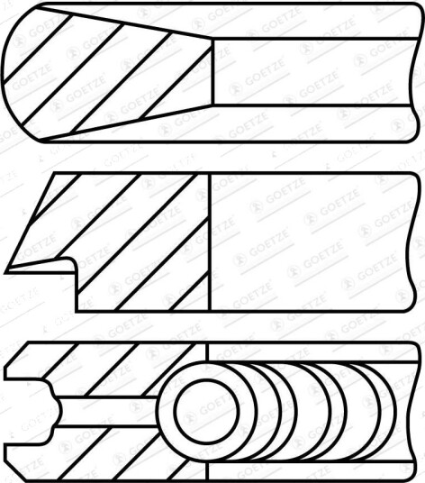 Sylinderhylse GOETZE ENGINE 14 030350 00