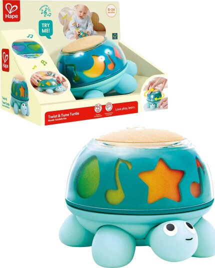 Hape Twist & Tune Musical Turtle Blue ONE SIZE