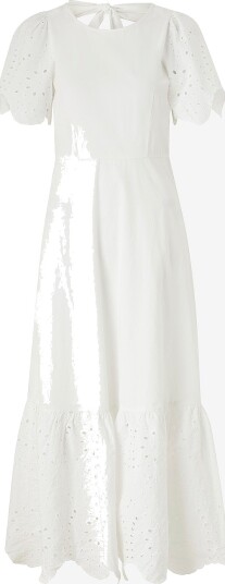 Selected Femme Maxikjole slfKelli SS Ankle Broderi Dress Hvit
