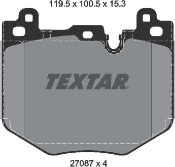 Bremseklosser TEXTAR 2708701