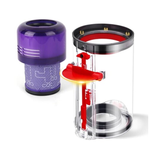 INF Erstatningsstøvbeholder + Filter for Dyson V11 V15 SV14 SV15 SV22 Støvsugere  0