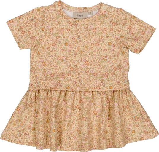 Wheat Kjole Adea Knapt Beige Small Blomster Wheat 74 Kjole