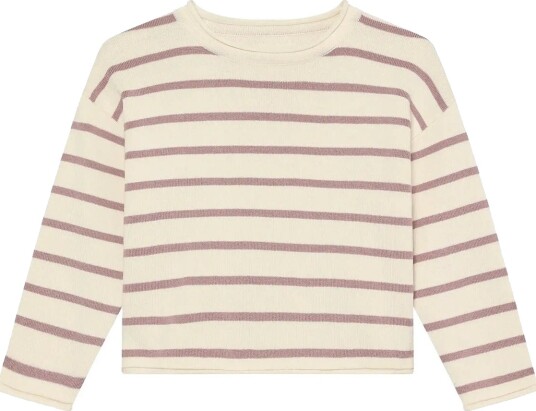 Huttelihut Pullover Knit Yd Stripe Cream 122