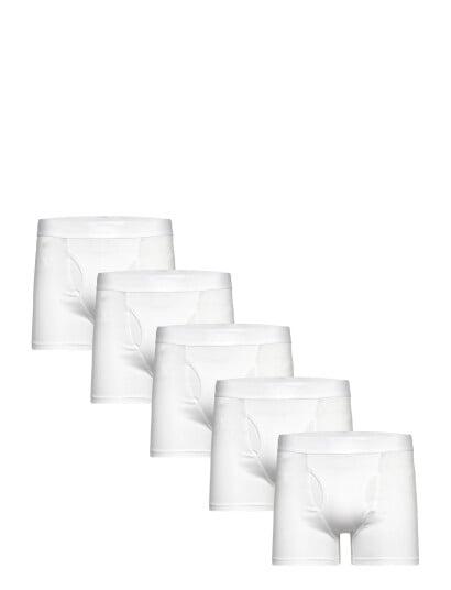Weekday 5 Pack Boxer Briefs   White   S
