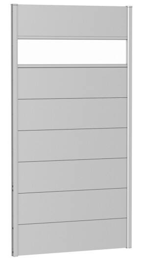 BIOHORT VEGGPANEL FOR LEVEGG AKRYLGLASS 100X180 SØLV METALLIC