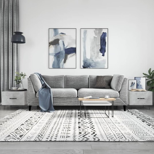 Salongbord 2 stk betonggrå 50x50x40 cm konstruert tre 8720845428501 Salongbord 2 stk betonggrå 50x50x40 cm konstruert tre 8720845428501