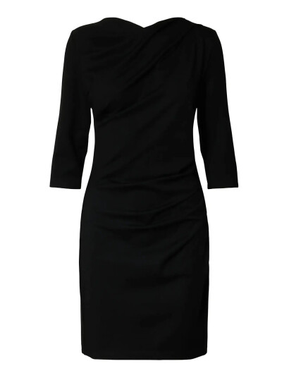 Selected Slfira Carolina 3/4 Short Dress   Black   M