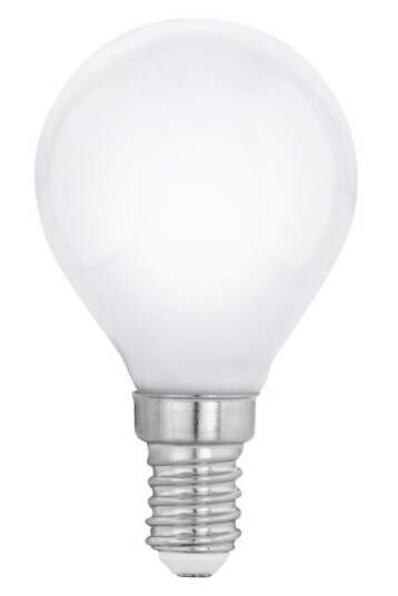 Eglo Led-Lyspære Form: P45 E14 4 W Ekvivalent 40 Klasse E Varmt Hvitt Lys 2700 K Hvit
