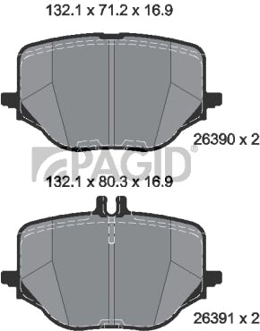 PAGID T2914N Bremseklosser