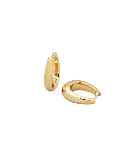 Tom Wood Jewellery Liz Hoop Gold Øredobber Gull female