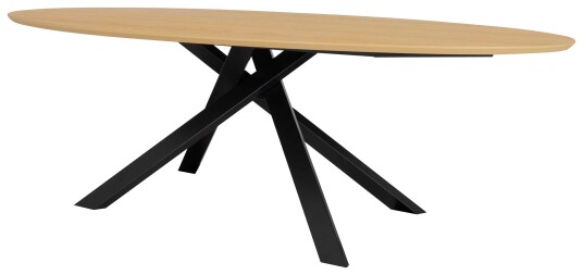 Tenzo Cox spisebord Natural oak 240 x 120 cm Brun