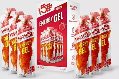 HIGH5 EnergyGel Bær 6pk, 40gr
