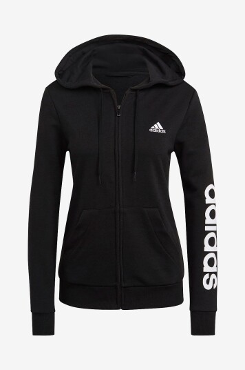 adidas Sport Performance - Hettejakke Essentials Logo Full-zip Hoodie - Svart