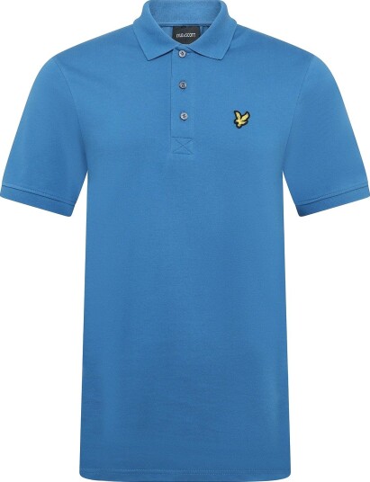 Lyle & Scott Plain Polo Shirt YALE BLUE S