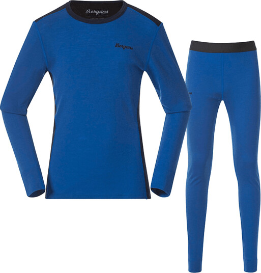 Bergans Allround Merino Baselayer Set Kids/Junior Blå 92