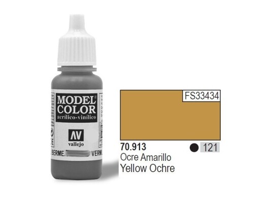 Vallejo Model Color Gult Oker Acryl Maling 17ml - 70.913