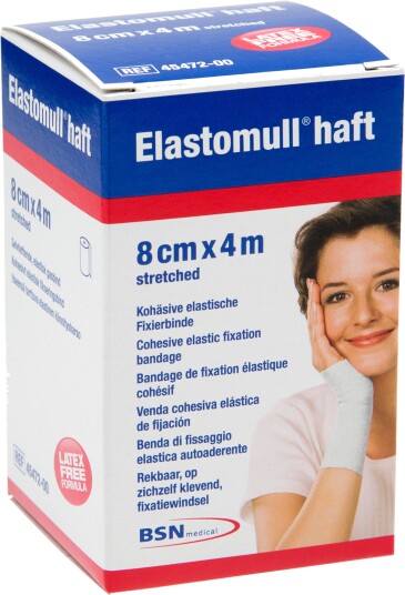 Elastomull Elastisk, selvheftende bind, 8 cm x 4 m, 1 stk.
