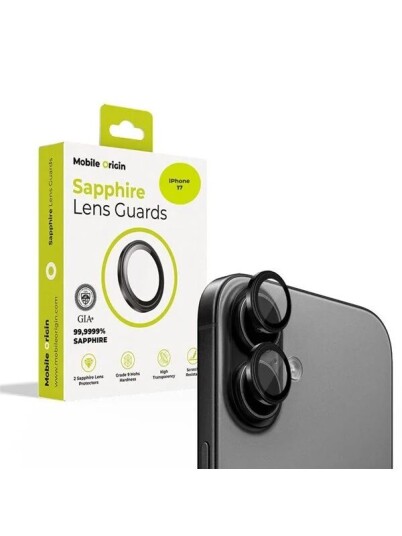 Mobile Origin Sapphire Lens guards   black   iPhone 17