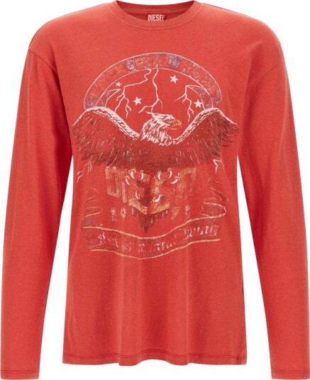 Diesel, Herre, Topper, Rød, 2XL,