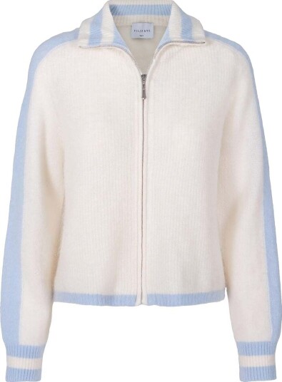 Vilje & Ve Lyra strikket jakke i mohair Sky Blue (146) 146