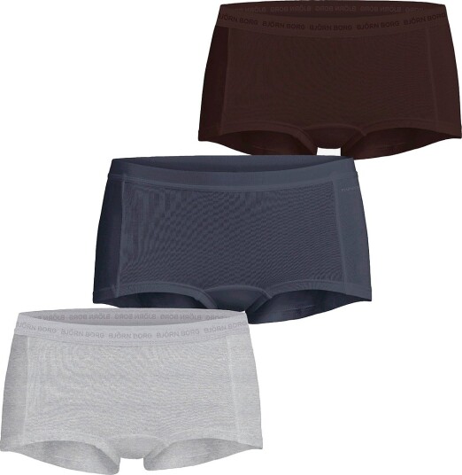 Björn Borg Boksertruse EVERYDAY COTTON BOXER SHORTS 3 pack Grå Björn Borg Boksertruse EVERYDAY COTTON BOXER SHORTS 3 pack Grå