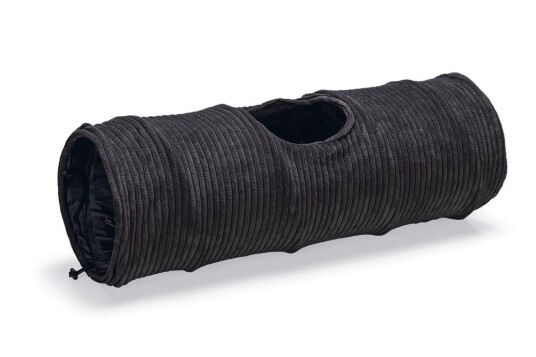 Designed By Lotte Tunnel Til Katt I Ribbestoff Antrasitt 75Cm