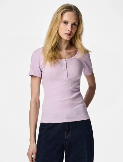 Pieces Pckitte Ss Top Jrs Noos Bc Purple XL Pieces Pckitte Ss Top Jrs Noos Bc Purple XL