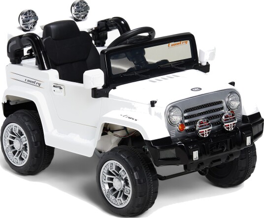 Alex"s Garage Elbil Jeep Hvit