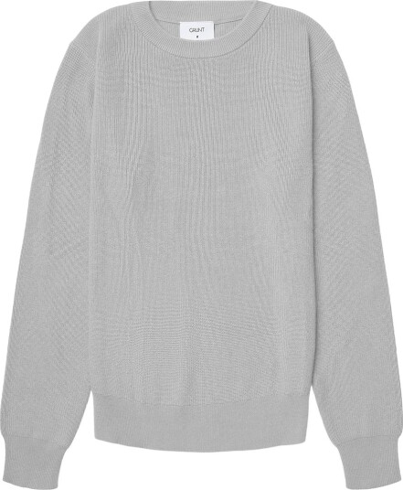 Grunt Gralsel Ls Crew Knit Grey 148/164