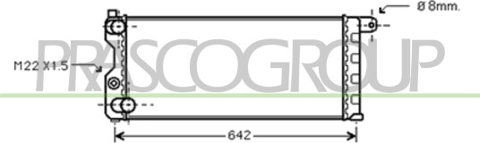 PRASCO AB017R001 Radiator motorkjøling