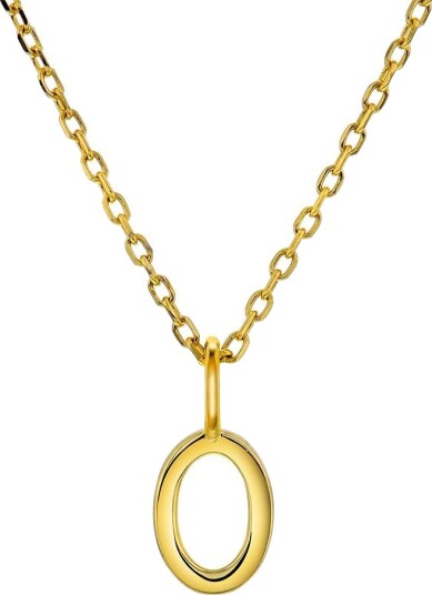 Pan Jewelry Letter smykke i 925 forgylt sølv O