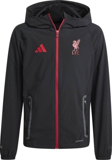 Liverpool Treningsjakke Tiro 25 Competition Vis Tech Travel Svart/strawberry Red Barn adidas størrelse 116 cm