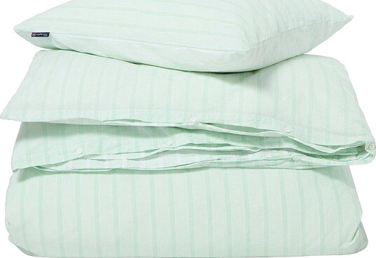 Lexington Sengesett Striped Cotton Percale Grønn Lexington Sengesett Striped Cotton Percale Grønn
