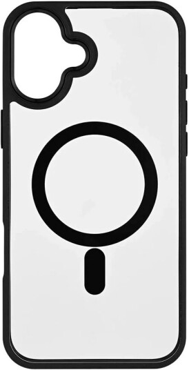 Onsala MagSeries Bumper Deksel for iPhone 16 Plus - Gjennomsiktig og Svart, MagSafe-kompatibel Onsala MagSeries Bumper Deksel for iPhone 16 Plus - Gjennomsiktig og Svart, MagSafe-kompatibel