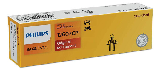 Philips pære 8,3s/1,5 Blue Bax 10 pakning